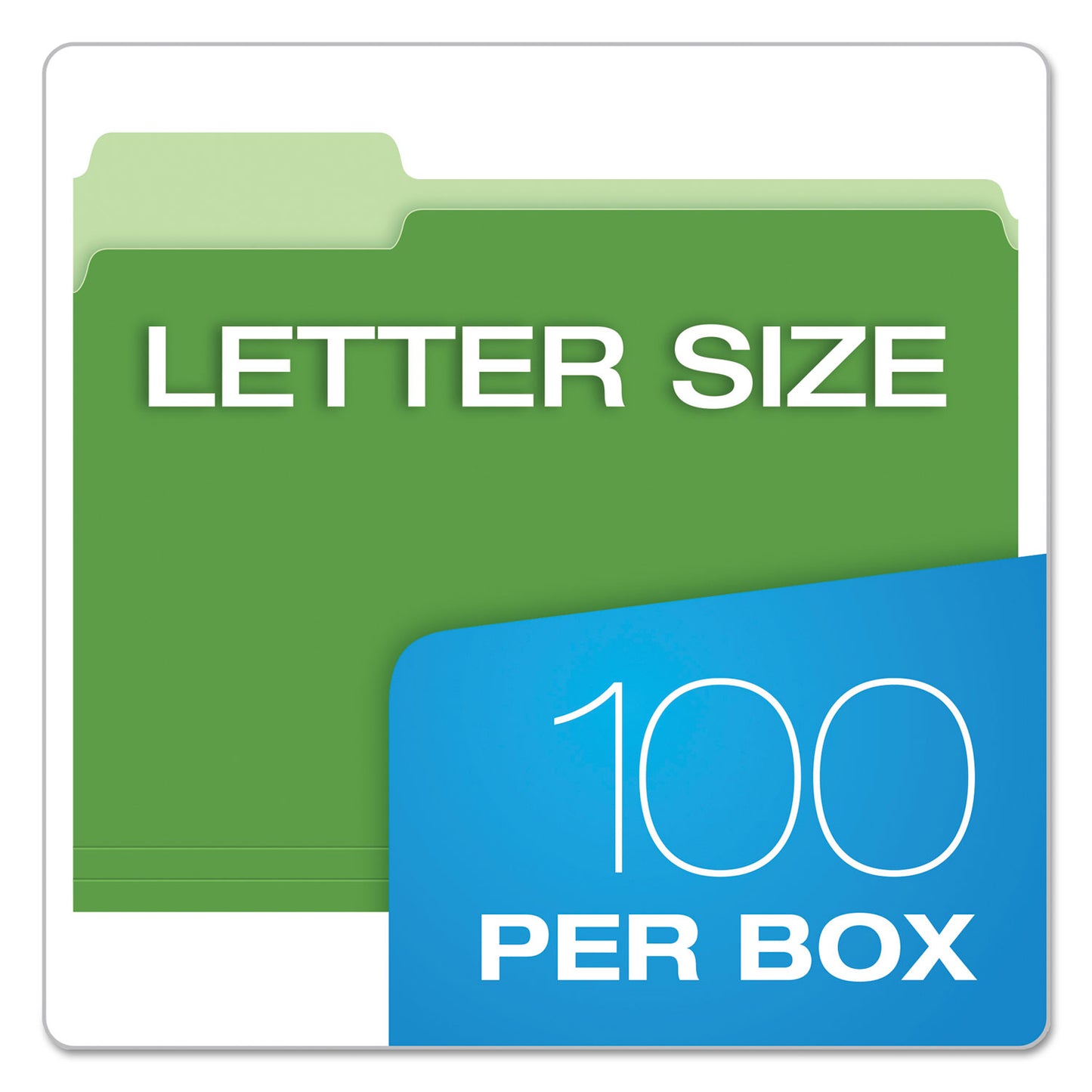 Pendaflex Colored File Folders, 1/3-Cut Tabs: Assorted, Letter Size, Assorted Colors, 100/Box (15213ASST)