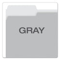 Pendaflex Colored File Folders, 1/3-Cut Tabs: Assorted, Letter Size, Gray/Light Gray, 100/Box (15213GRA)