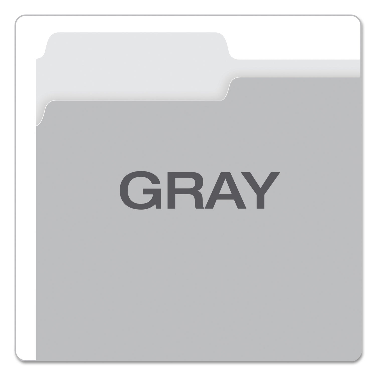 Pendaflex Colored File Folders, 1/3-Cut Tabs: Assorted, Letter Size, Gray/Light Gray, 100/Box (15213GRA)