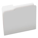 Pendaflex Colored File Folders, 1/3-Cut Tabs: Assorted, Letter Size, Gray/Light Gray, 100/Box (15213GRA)