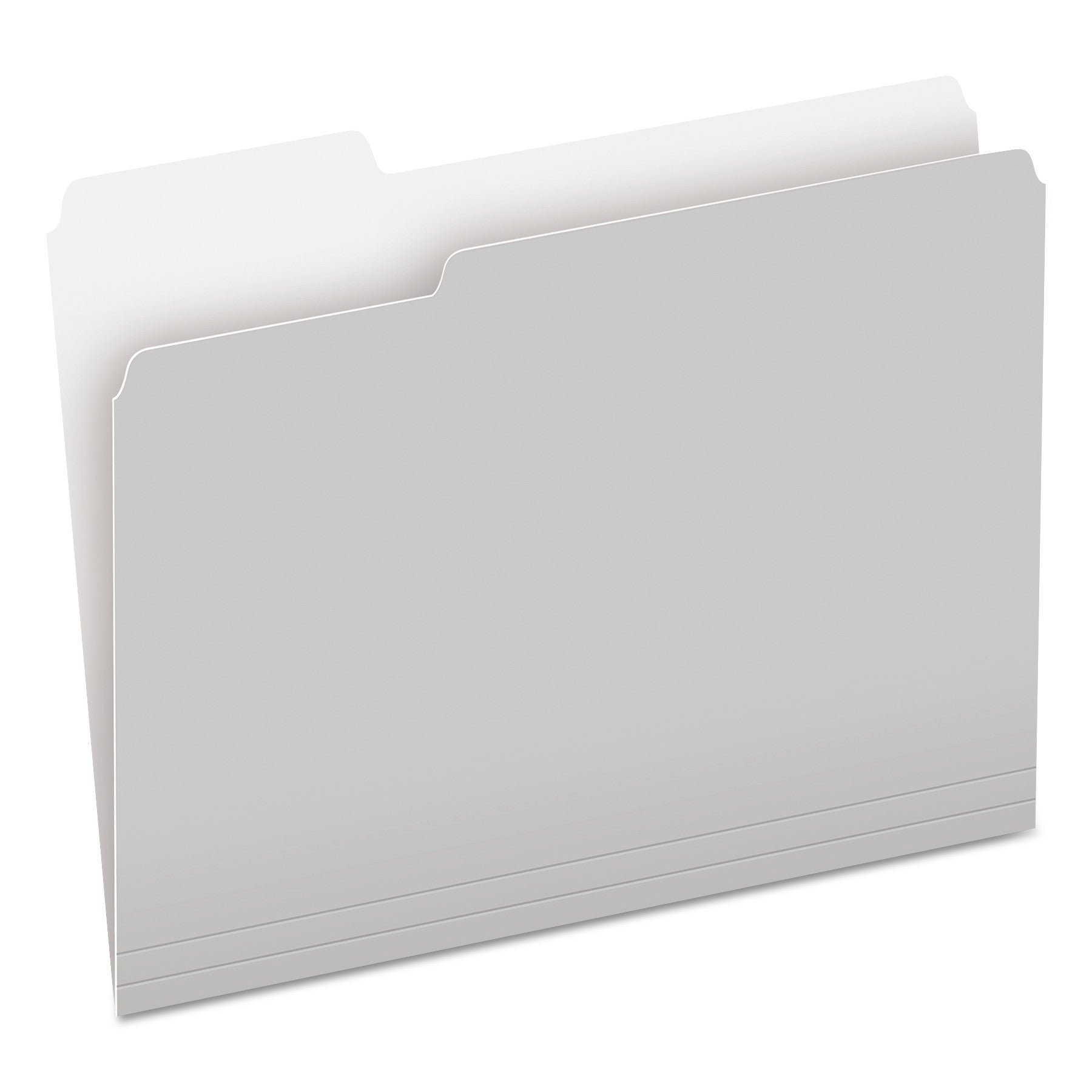 Pendaflex Colored File Folders, 1/3-Cut Tabs: Assorted, Letter Size, Gray/Light Gray, 100/Box (15213GRA)
