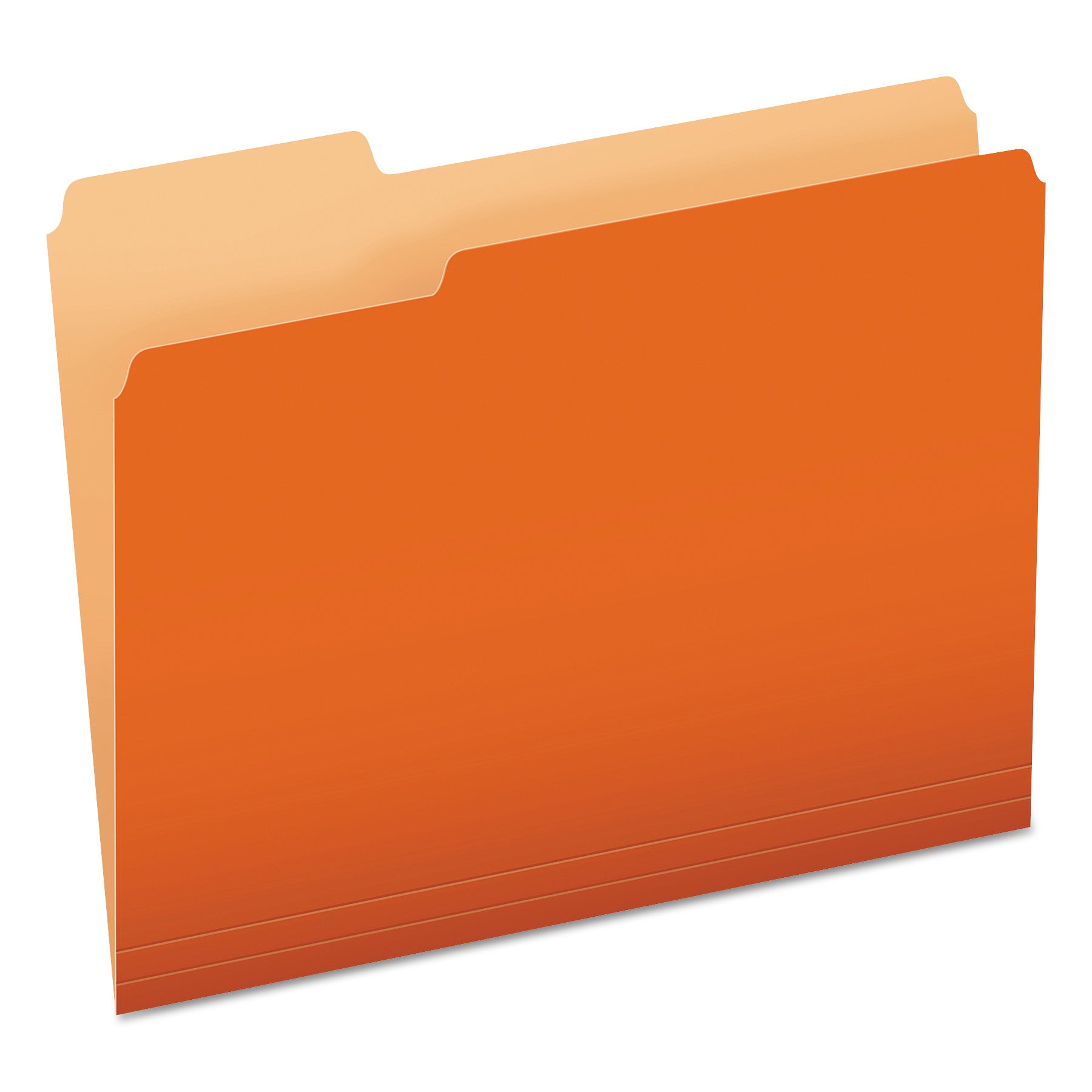 Pendaflex Colored File Folders, 1/3-Cut Tabs: Assorted, Letter Size, Orange/Light Orange, 100/Box (15213ORA)