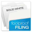 Pendaflex Colored File Folders, 1/3-Cut Tabs: Assorted, Letter Size, White, 100/Box (15213WHI)