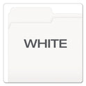 Pendaflex Colored File Folders, 1/3-Cut Tabs: Assorted, Letter Size, White, 100/Box (15213WHI)