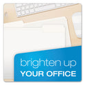 Pendaflex Colored File Folders, 1/3-Cut Tabs: Assorted, Letter Size, White, 100/Box (15213WHI)