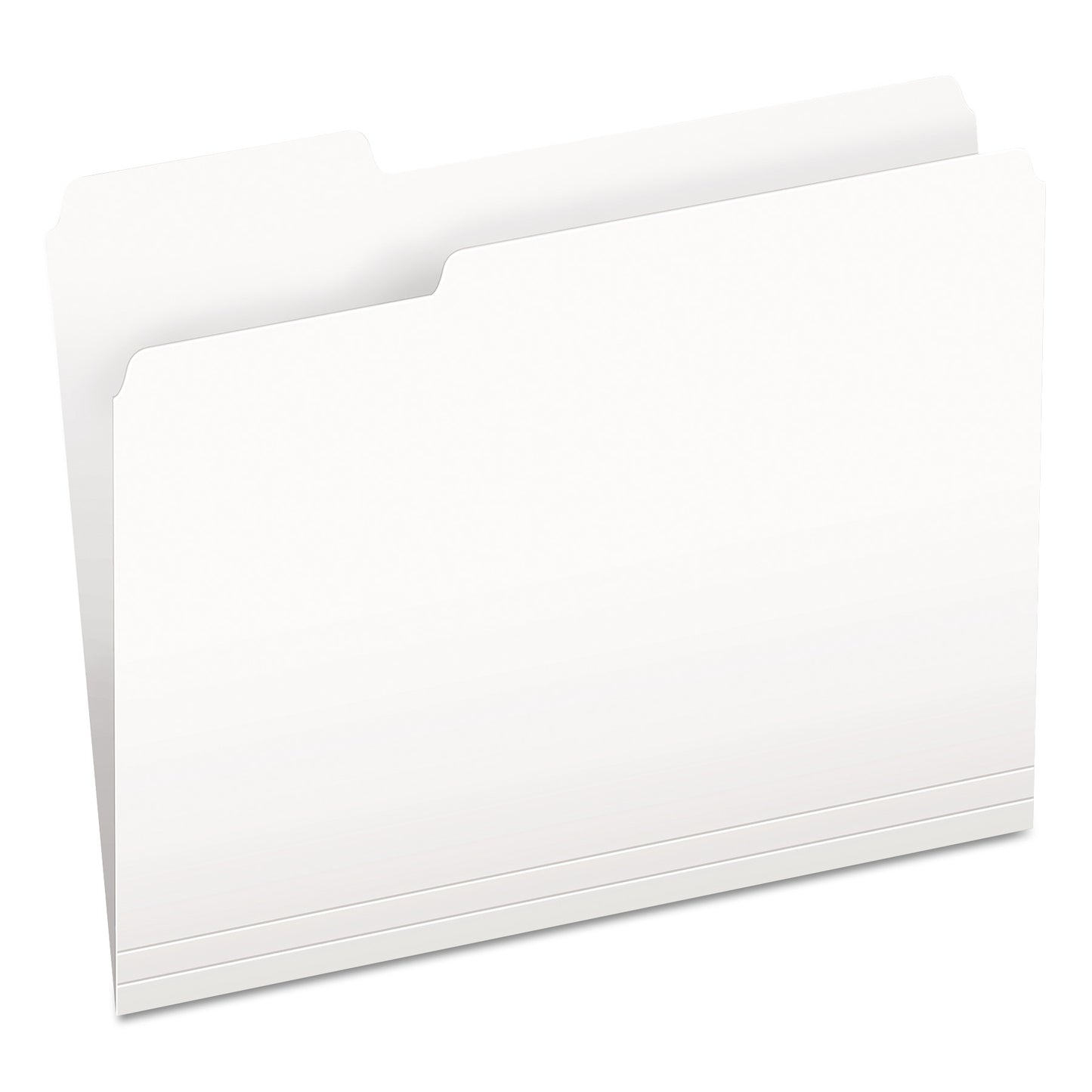 Pendaflex Colored File Folders, 1/3-Cut Tabs: Assorted, Letter Size, White, 100/Box (15213WHI)