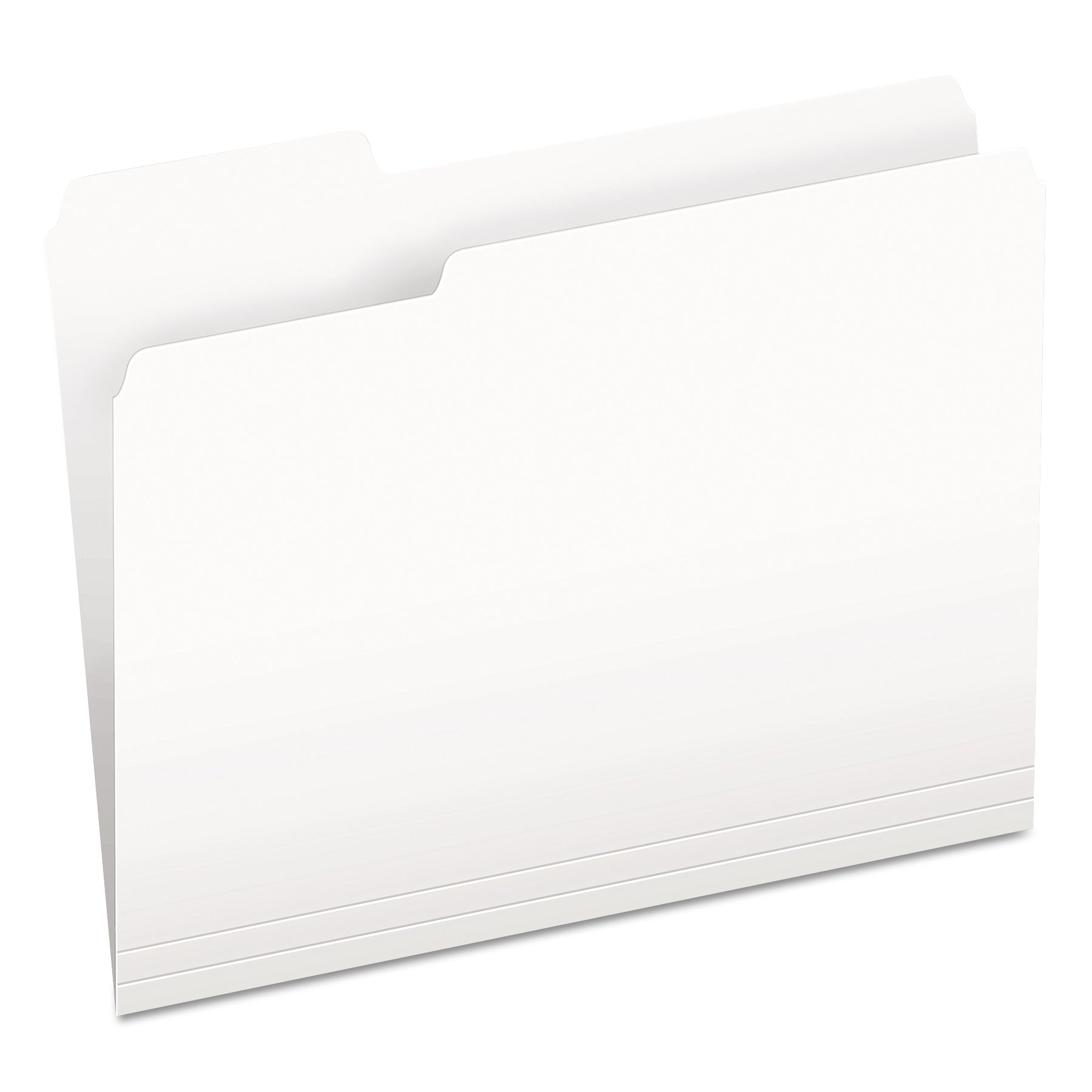 Pendaflex Colored File Folders, 1/3-Cut Tabs: Assorted, Letter Size, White, 100/Box (15213WHI)