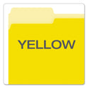 Pendaflex Colored File Folders, 1/3-Cut Tabs: Assorted, Letter Size, Yellow/Light Yellow, 100/Box (15213YEL)