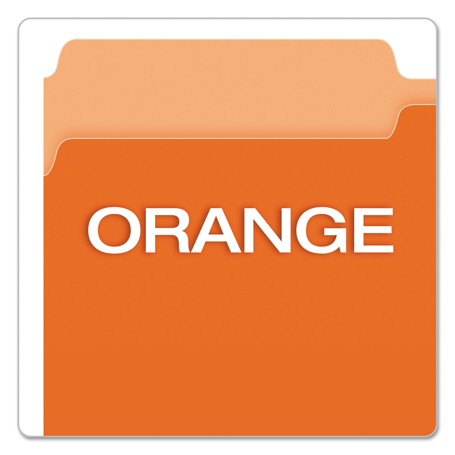 Pendaflex Colored File Folders, 1/3-Cut Tabs: Assorted, Legal Size, Orange/Light Orange, 100/Box (15313ORA)