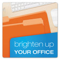 Pendaflex Colored File Folders, 1/3-Cut Tabs: Assorted, Legal Size, Orange/Light Orange, 100/Box (15313ORA)