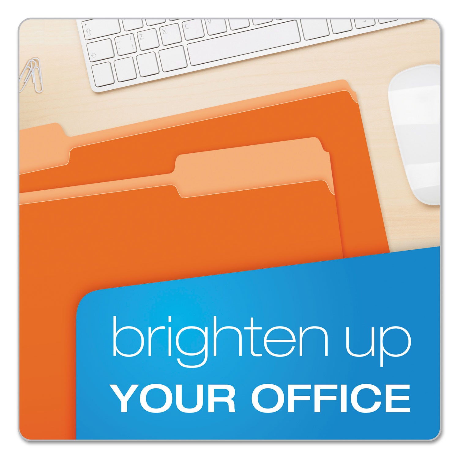 Pendaflex Colored File Folders, 1/3-Cut Tabs: Assorted, Legal Size, Orange/Light Orange, 100/Box (15313ORA)