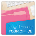 Pendaflex Colored File Folders, 1/3-Cut Tabs: Assorted, Legal Size, Pink/Light Pink, 100/Box (15313PIN)