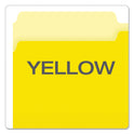 Pendaflex Colored File Folders, 1/3-Cut Tabs: Assorted, Legal Size, Yellow/Light Yellow, 100/Box (15313YEL)