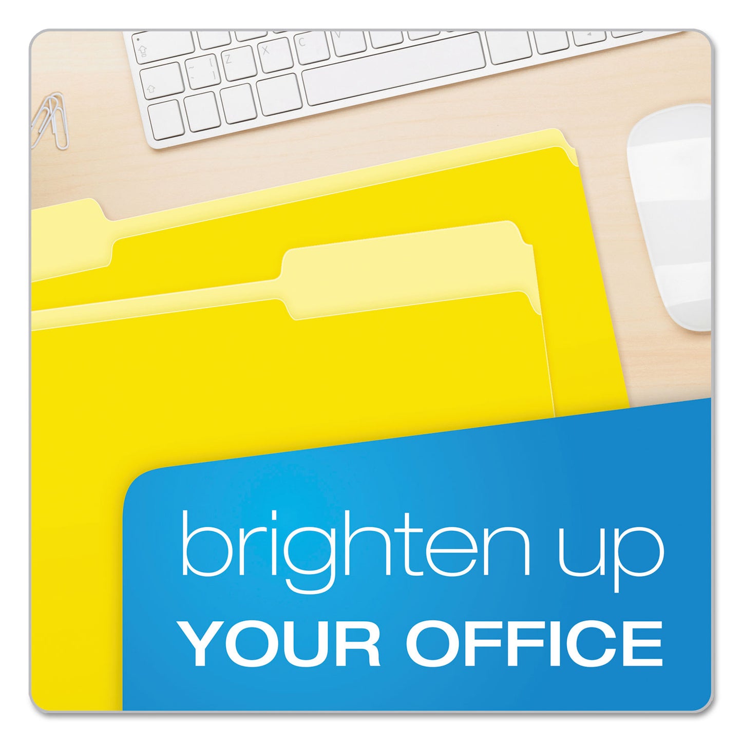 Pendaflex Colored File Folders, 1/3-Cut Tabs: Assorted, Legal Size, Yellow/Light Yellow, 100/Box (15313YEL)