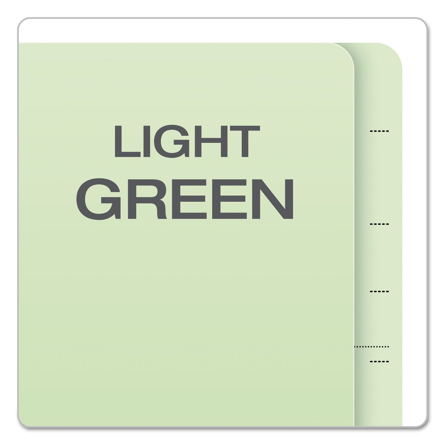 Pendaflex End Tab Classification Folders, 2.5" Expansion, 2 Dividers, 6 Fasteners, Letter Size, Pale Green Exterior, 10/Box (23224)