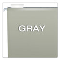 Pendaflex Colored Reinforced Hanging Folders, Legal Size, 1/5-Cut Tabs, Gray, 25/Box (415315GRA)