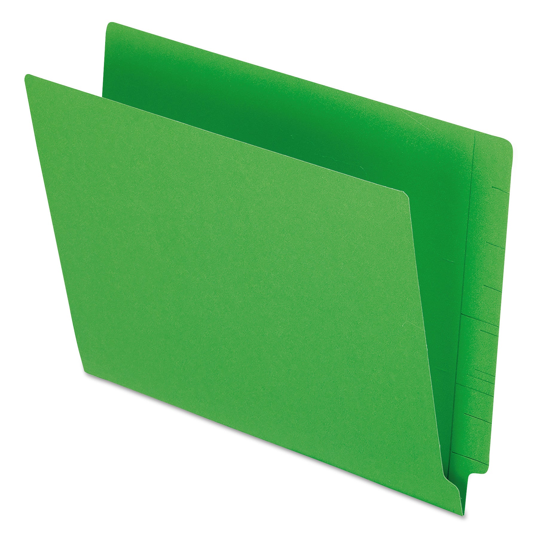 Pendaflex Colored End Tab Folders with Reinforced Double-Ply Straight Cut Tabs, Letter Size, 0.75" Expansion, Green, 100/Box (H110DGR)