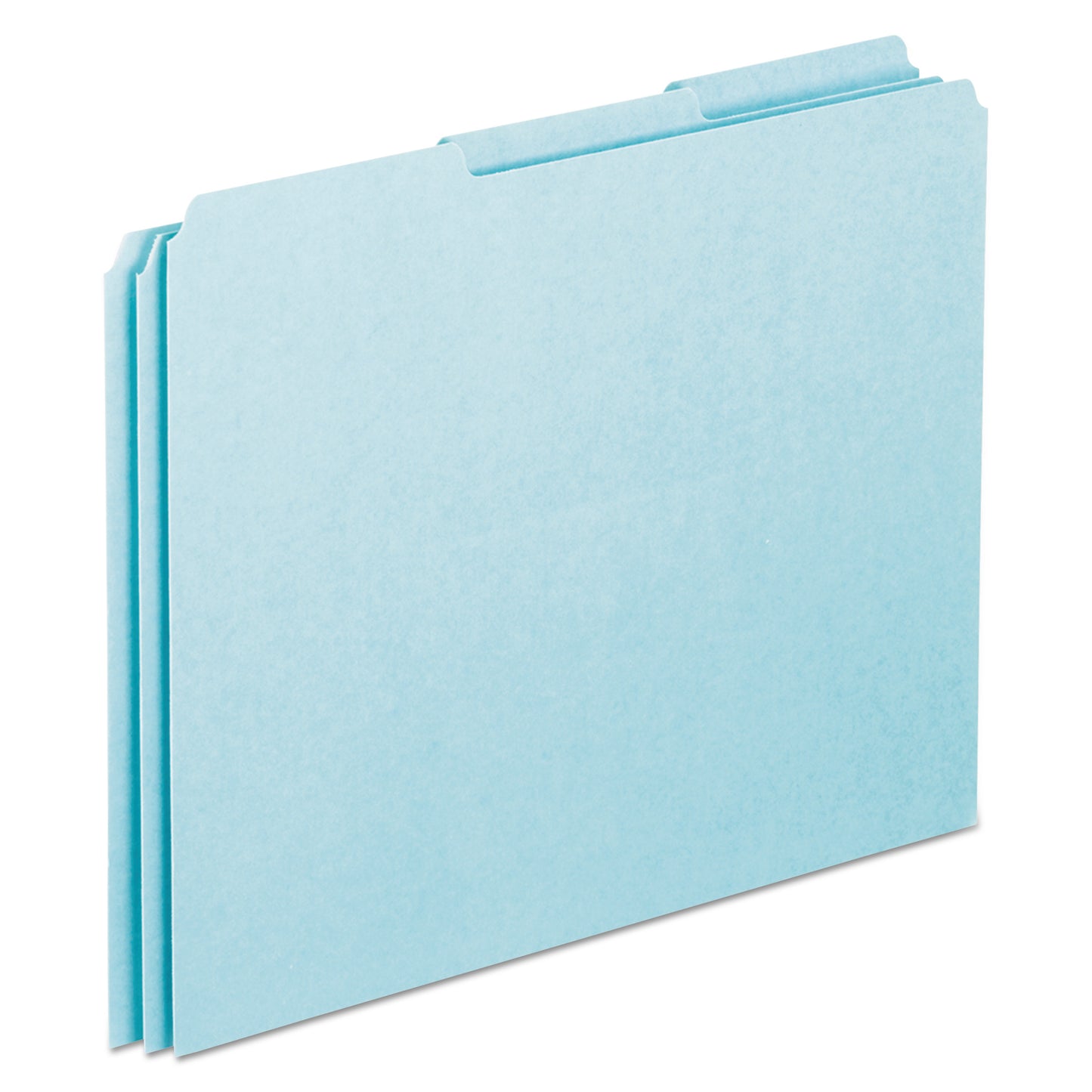 Pendaflex Blank Top Tab File Guides, 1/3-Cut Top Tab, Blank, 8.5 x 11, Blue, 100/Box (PN203)