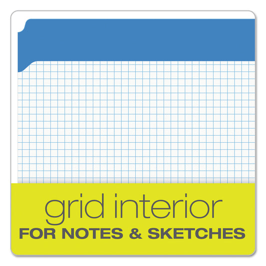 Pendaflex Double-Ply Reinforced Top Tab Colored File Folders, Straight Tabs, Letter Size, 0.75" Expansion, Blue, 100/Box (R152BLU)