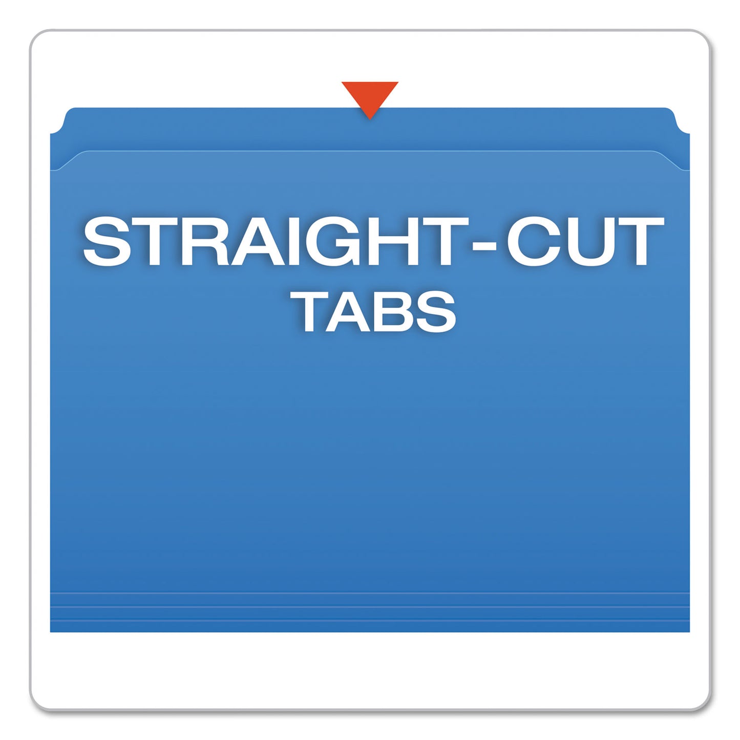 Pendaflex Double-Ply Reinforced Top Tab Colored File Folders, Straight Tabs, Letter Size, 0.75" Expansion, Blue, 100/Box (R152BLU)