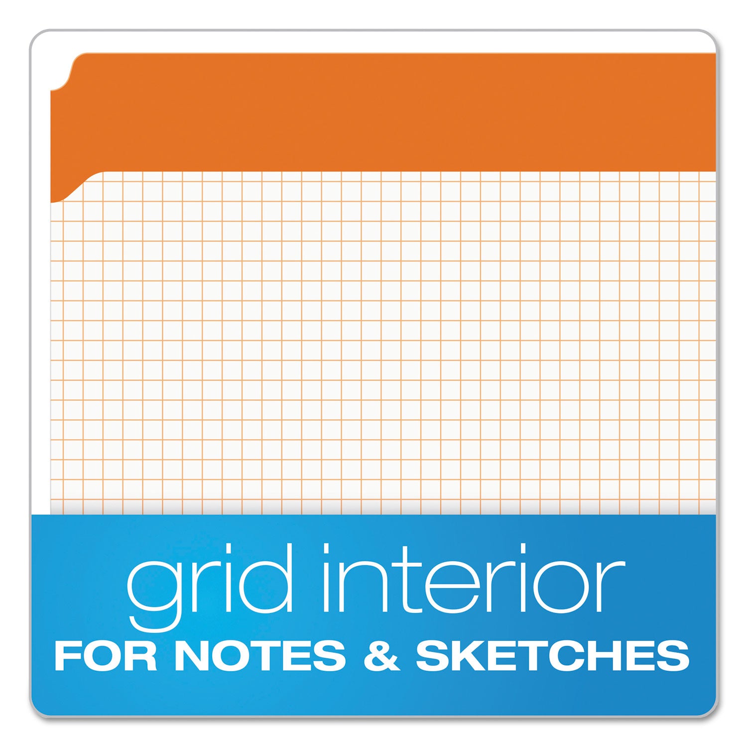 Pendaflex Double-Ply Reinforced Top Tab Colored File Folders, Straight Tabs, Letter Size, 0.75" Expansion, Orange, 100/Box (R152ORA)