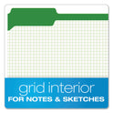 Pendaflex Double-Ply Reinforced Top Tab Colored File Folders, 1/3-Cut Tabs: Assorted, Letter, 0.75" Expansion, Bright Green, 100/Box (R15213BGR)