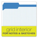 Pendaflex Double-Ply Reinforced Top Tab Colored File Folders, 1/3-Cut Tabs: Assorted, Letter Size, 0.75" Expansion, Blue, 100/Box (R15213BLU)