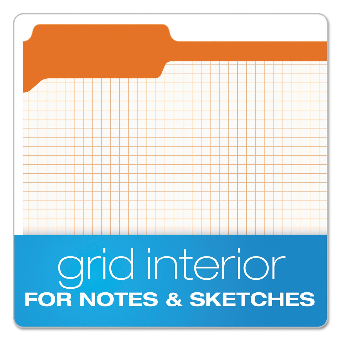 Pendaflex Double-Ply Reinforced Top Tab Colored File Folders, 1/3-Cut Tabs: Assorted, Letter Size, 0.75" Expansion, Orange, 100/Box (R15213ORA)