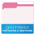 Pendaflex Double-Ply Reinforced Top Tab Colored File Folders, 1/3-Cut Tabs: Assorted, Letter Size, 0.75" Expansion, Pink, 100/Box (R15213PIN)