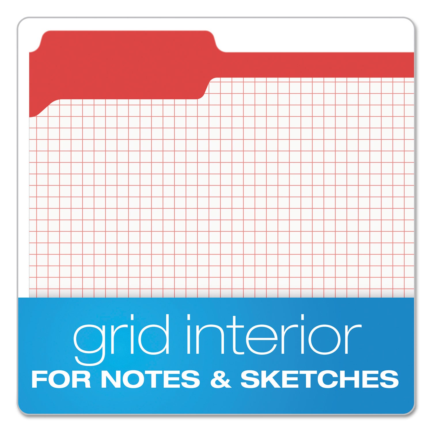 Pendaflex Double-Ply Reinforced Top Tab Colored File Folders, 1/3-Cut Tabs: Assorted, Letter Size, 0.75" Expansion, Red, 100/Box (R15213RED)
