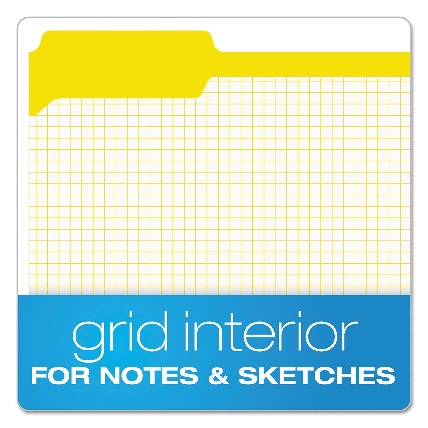 Pendaflex Double-Ply Reinforced Top Tab Colored File Folders, 1/3-Cut Tabs: Assorted, Letter Size, 0.75" Expansion, Yellow, 100/Box (R15213YEL)