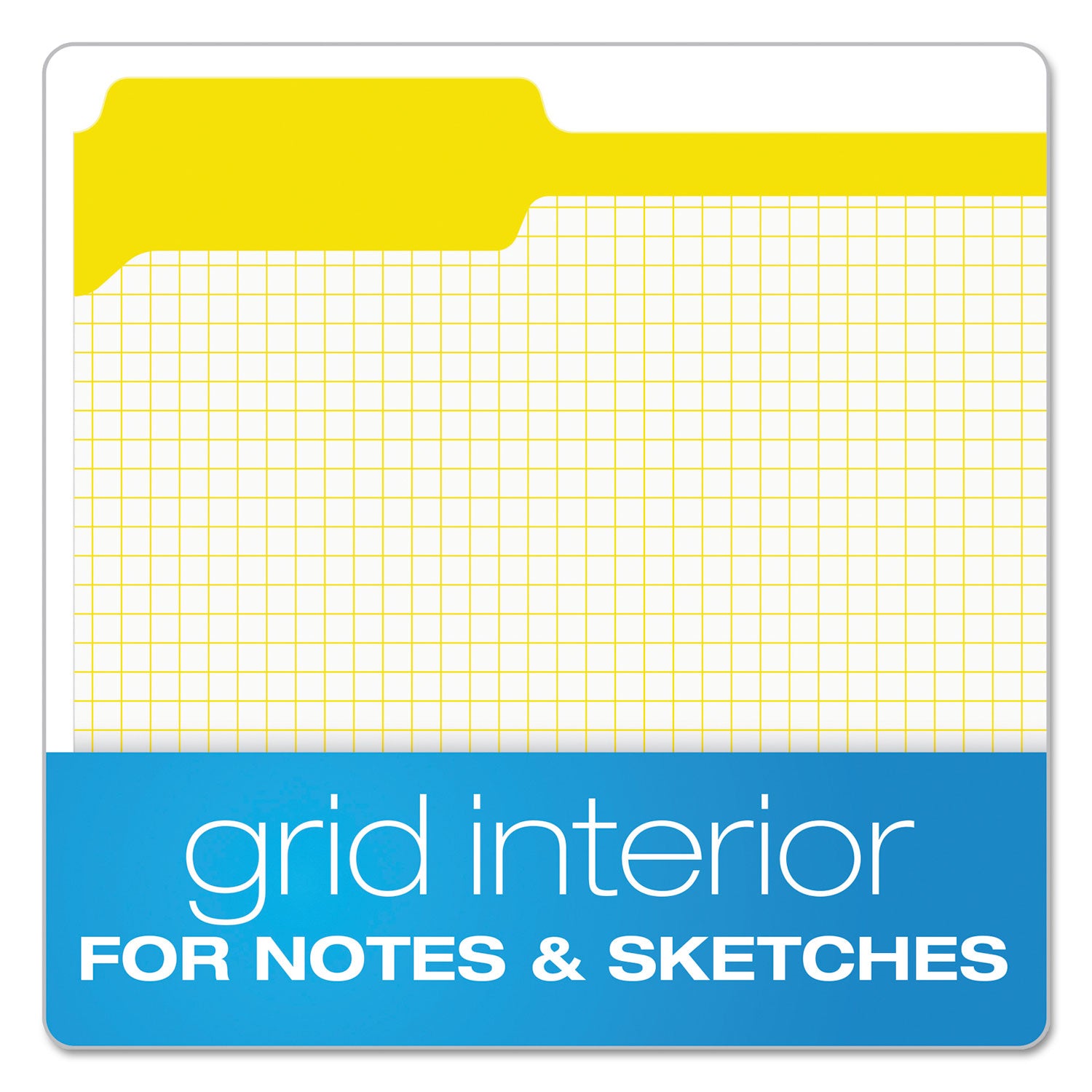 Pendaflex Double-Ply Reinforced Top Tab Colored File Folders, 1/3-Cut Tabs: Assorted, Letter Size, 0.75" Expansion, Yellow, 100/Box (R15213YEL)