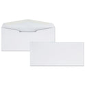 Quality Park Business Envelope, #10, Commercial Flap, Diagonal Seam, Gummed Closure, 24 lb Bond Weight Paper, 4.13 x 9.5, White, 500/Box (11112)