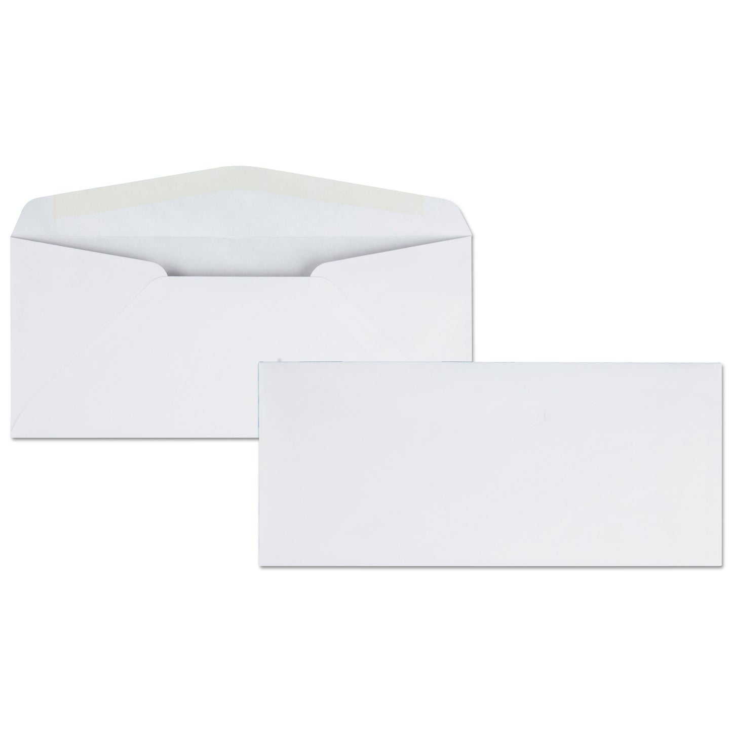 Quality Park Business Envelope, #10, Commercial Flap, Diagonal Seam, Gummed Closure, 24 lb Bond Weight Paper, 4.13 x 9.5, White, 500/Box (11112)