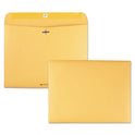 Quality Park Redi-File Clasp Envelope, #90, Cheese Blade Flap, Clasp/Gummed Closure, 9 x 12, Brown Kraft, 100/Box (38090)