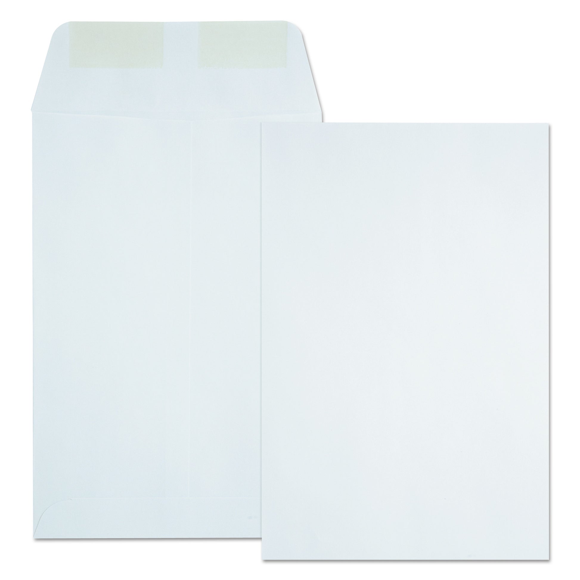 Quality Park Catalog Envelope, 24 lb Bond Weight Paper, #1, Square Flap, Gummed Closure, 6 x 9, White, 500/Box (40788)