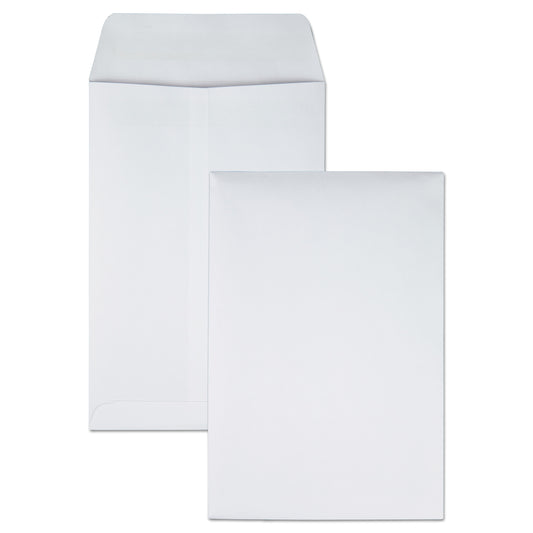 Quality Park Redi-Seal Catalog Envelope, #1 3/4, Cheese Blade Flap, Redi-Seal Adhesive Closure, 6.5 x 9.5, White, 100/Box (43317)