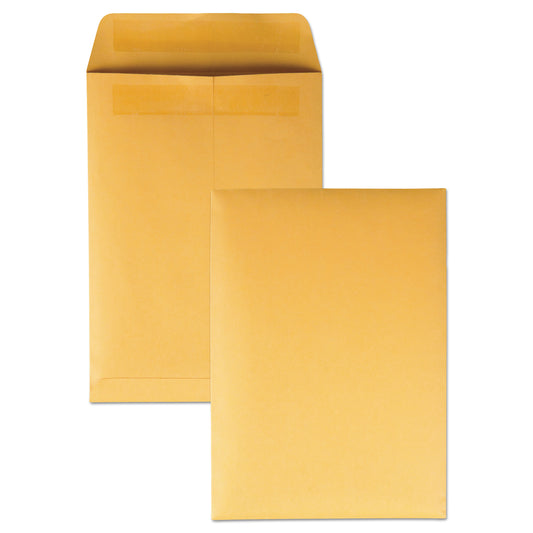 Quality Park Redi-Seal Catalog Envelope, #6, Cheese Blade Flap, Redi-Seal Adhesive Closure, 7.5 x 10.5, Brown Kraft, 250/Box (43462)