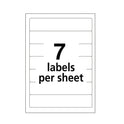 Avery Printable 4" x 6" - Permanent File Folder Labels, 0.69 x 3.44, White, 7/Sheet, 36 Sheets/Pack, (5202) (05202)