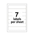 Avery Printable 4" x 6" - Permanent File Folder Labels, 0.69 x 3.44, White, 7/Sheet, 36 Sheets/Pack, (5209) (05209)