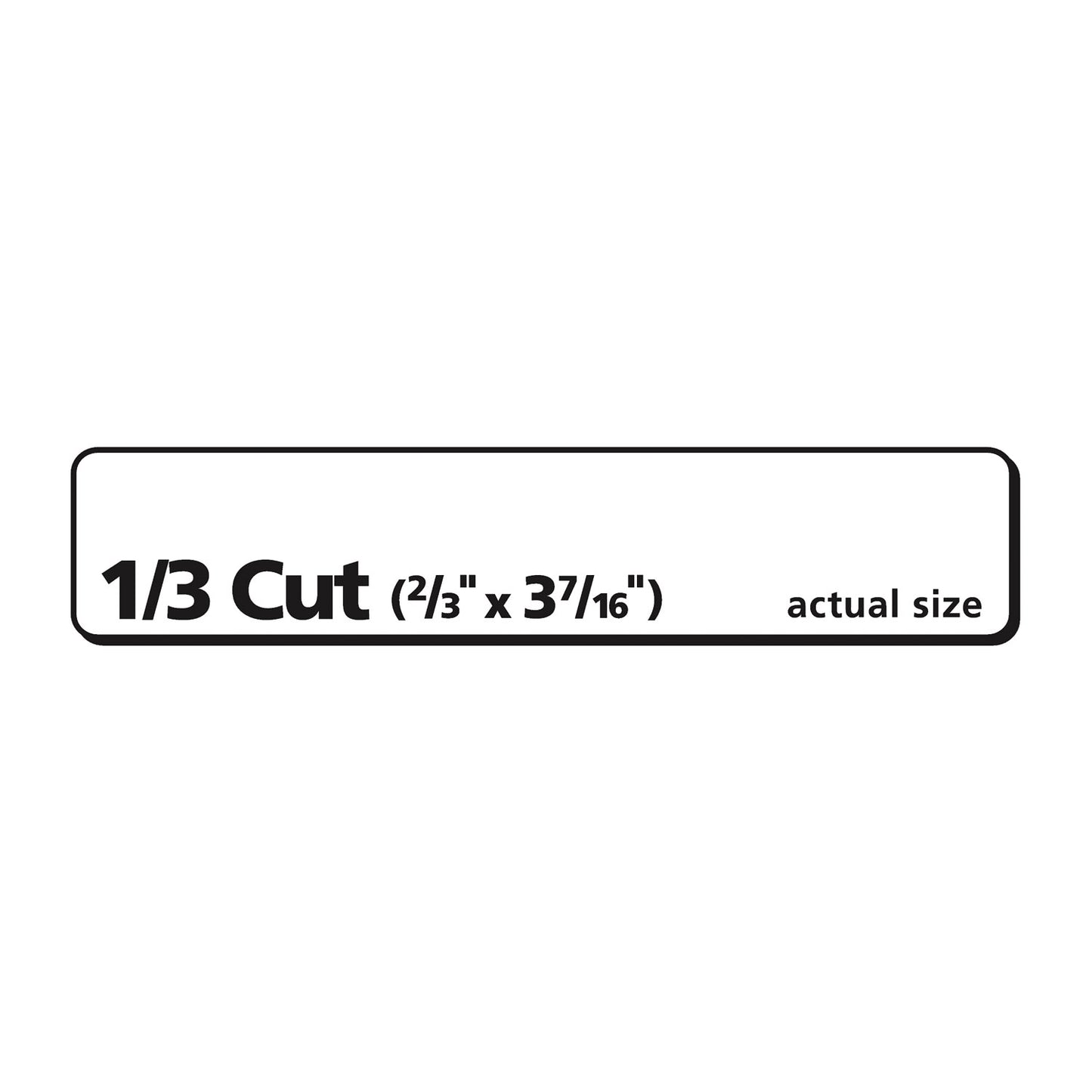 Avery EcoFriendly Permanent File Folder Labels, 0.66 x 3.44, White, 30/Sheet, 50 Sheets/Pack (45366)