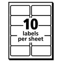 Avery EcoFriendly Mailing Labels, Inkjet/Laser Printers, 2 x 4, White, 10/Sheet, 25 Sheets/Pack (48263)