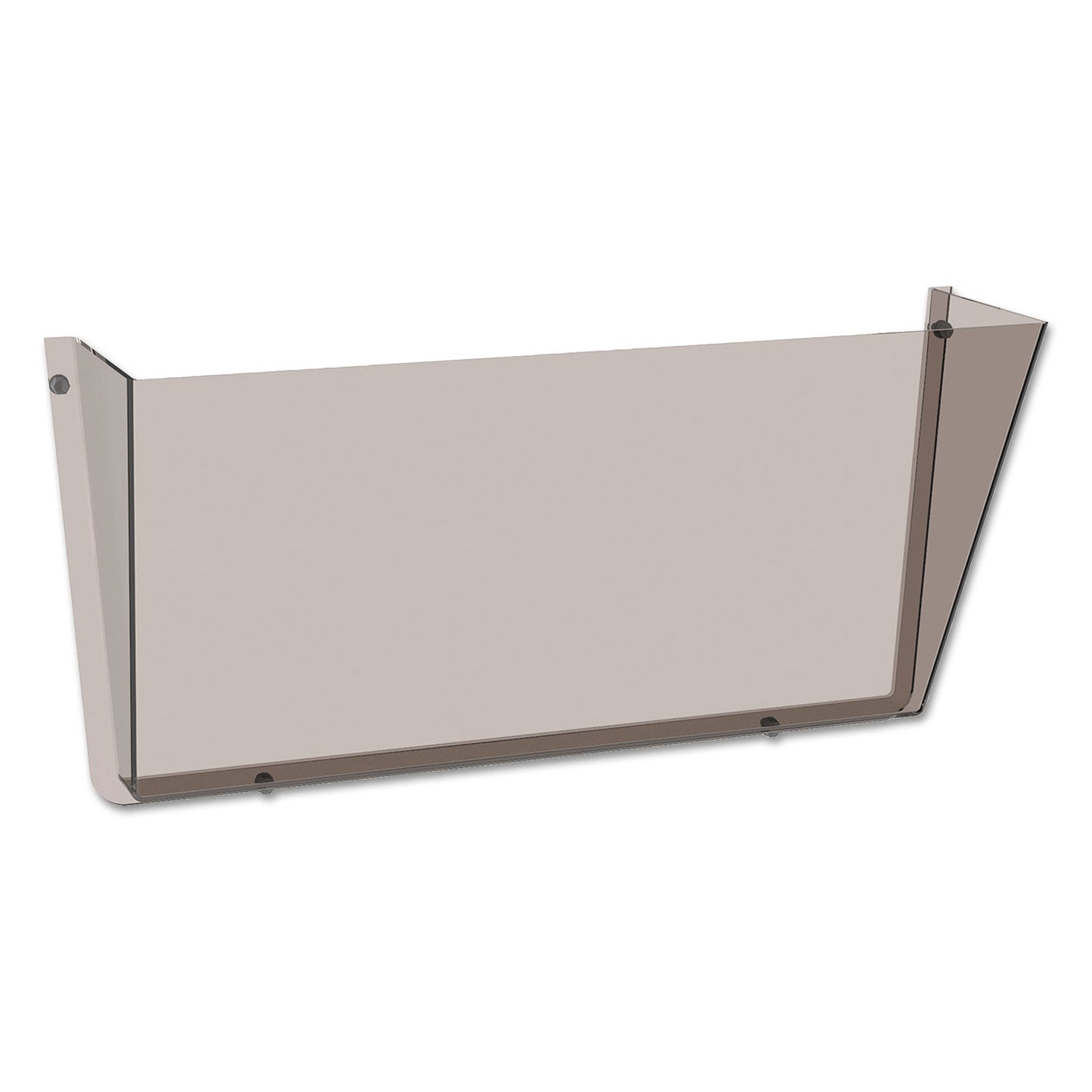 Deflecto Unbreakable DocuPocket Wall File, Letter Size, 14.5" x 3" x 6.5", Smoke (63202)