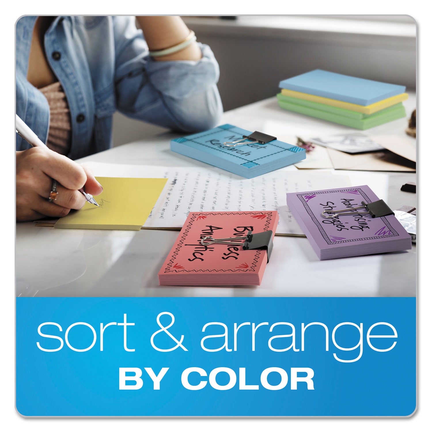 Oxford Unruled Index Cards, 3 x 5, Canary, 100/Pack (7320CAN)