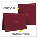 Oxford Certificate Holder, 11.25 x 8.75, Burgundy, 5/Pack (29900585BGD)