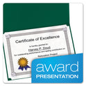 Oxford Certificate Holder, 11.25 x 8.75, Green, 5/Pack (29900605BGD)