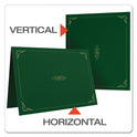 Oxford Certificate Holder, 11.25 x 8.75, Green, 5/Pack (29900605BGD)