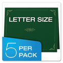 Oxford Certificate Holder, 11.25 x 8.75, Green, 5/Pack (29900605BGD)