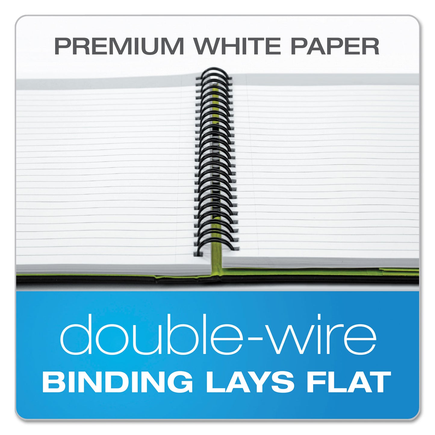 Oxford Idea Collective Professional Wirebound Hardcover Notebook, 1-Subject, Medium/College Rule, Black Cover, (80) 11 x 8.5 Sheets (56895)