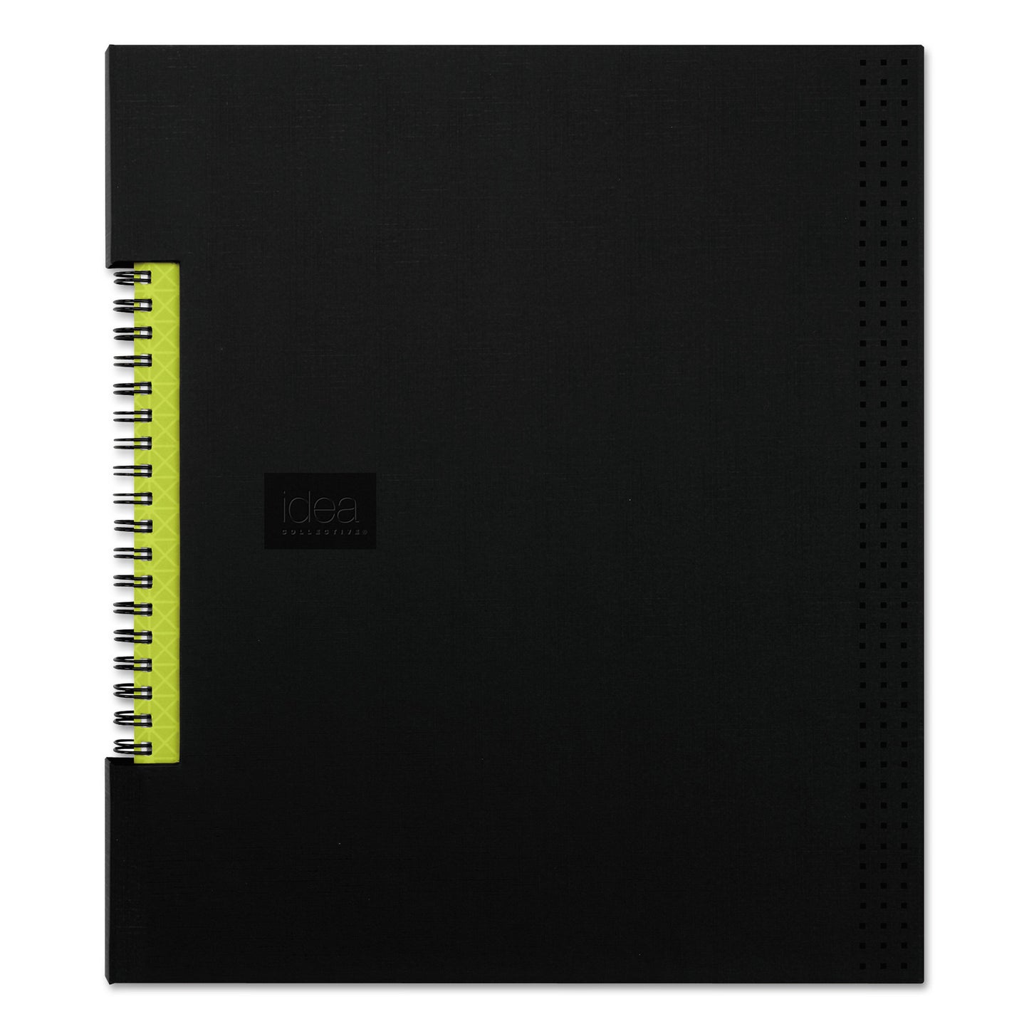 Oxford Idea Collective Professional Wirebound Hardcover Notebook, 1-Subject, Medium/College Rule, Black Cover, (80) 11 x 8.5 Sheets (56895)